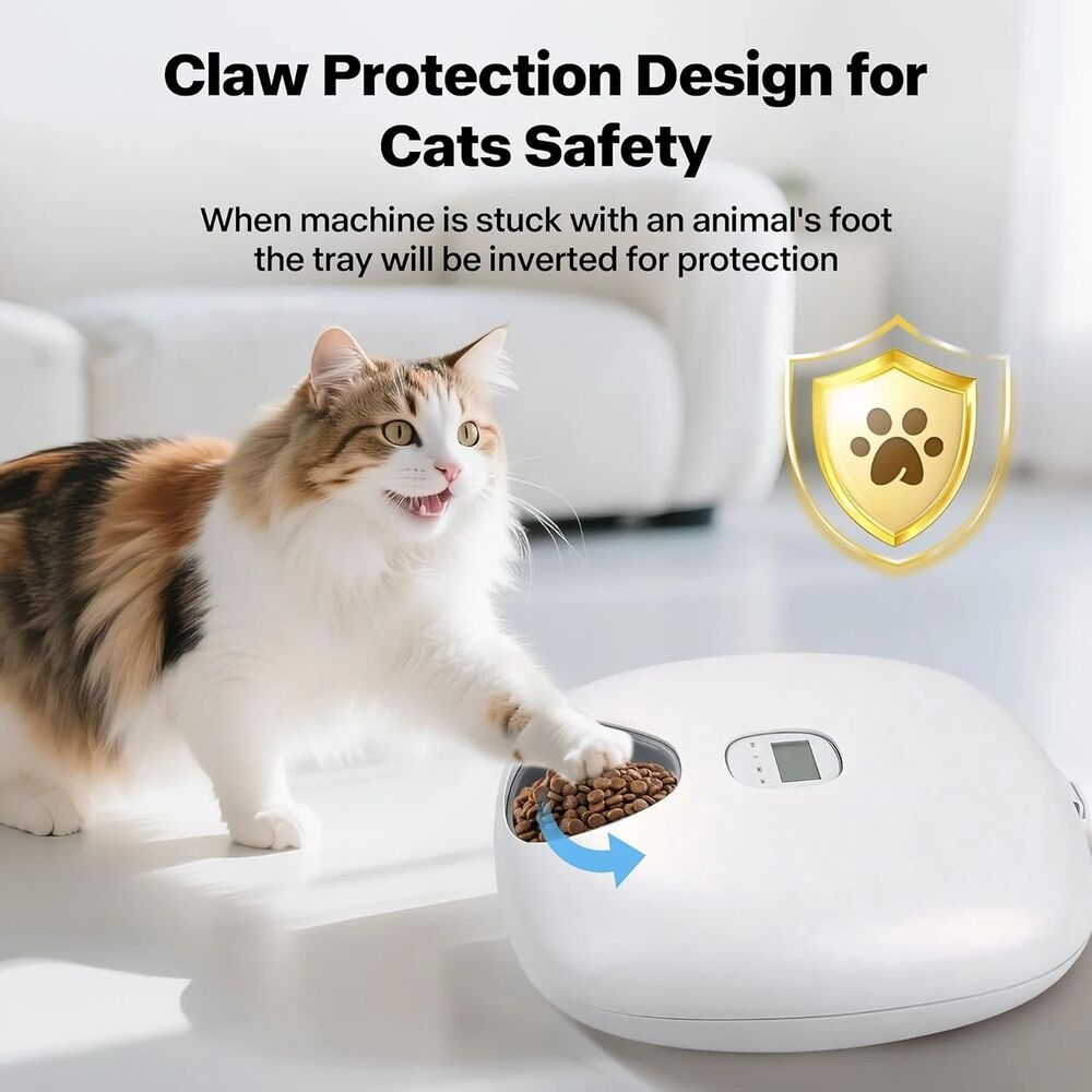 iPettie Donut Frost 6-Meal Automatic Pet Feeder with Dual Ice Packs Cordless - Picture 6 of 6